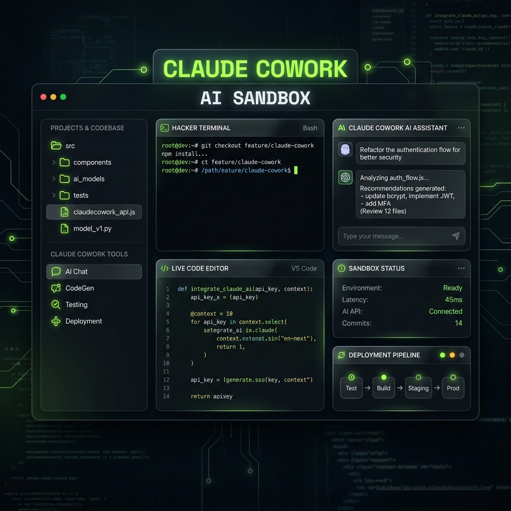 Claude Cowork Sandbox Setup UI